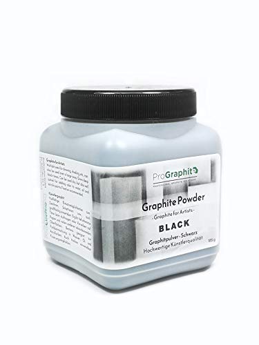 ProGraphite Künstlergraphit I 185 g I schwarz I Naturgraphit I Künstler Pulver I Naturgrafit zum Zeichnen Schattieren usw. I Graphite Powder I für Handwerker I Graphitpulver Zeichnen ProGraphite Künstlergraphit I 185 g I schwarz I Naturgraphit I Künstler Pulver I Naturgrafit zum Zeichnen Schattieren usw. I Graphite Powder I für Handwerker I Graphitpulver Zeichnen von ProGraphite GmbH