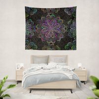 Floral Neon Gobelin - 42 "x 68" von ProGraphx