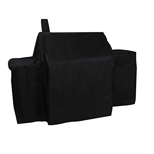 ProHome Direct Robuste wasserdichte Grillabdeckung für Char-Griller 2121,2123 Grills und Char-Griller Smoker mit seitlicher Feuerbox, Schwarz von ProHome Direct