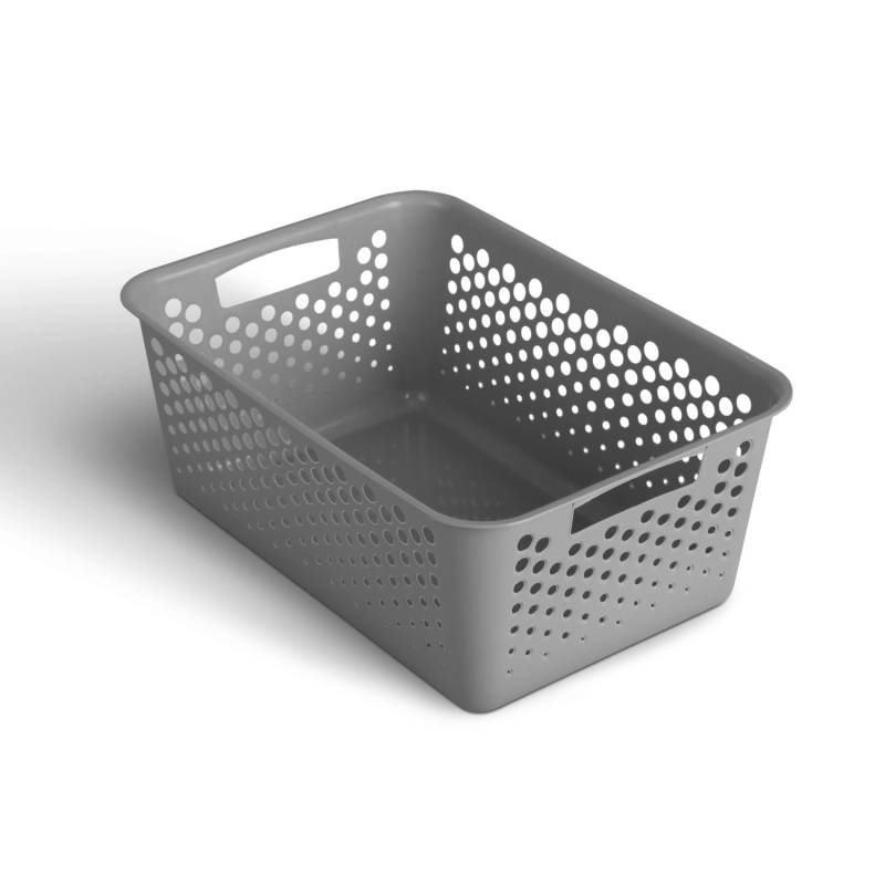 ProHome Aufbewahrungskorb 10L Anthrazit 37 x 26 cm 1 Stück von ProHome