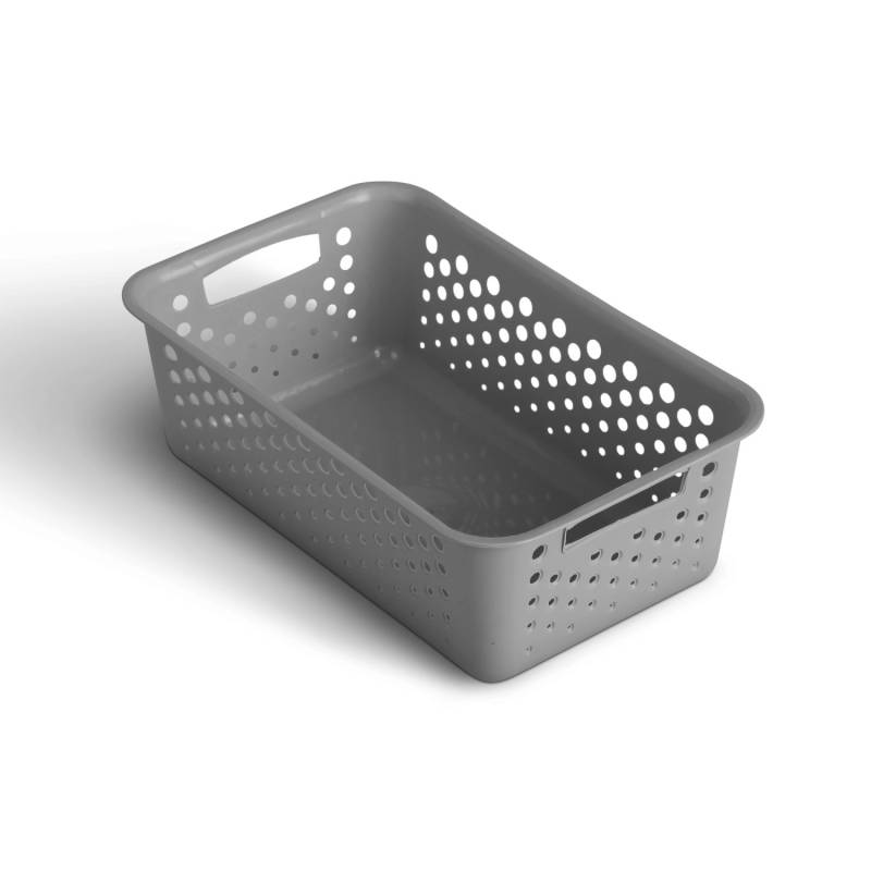 ProHome Aufbewahrungskorb 2L Anthrazit 25 x 16 cm 1 Stück von ProHome