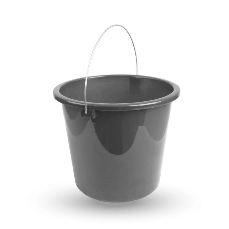 ProHome Eimer Inkl. Metallbügel Anthrazit 5 Liter 1er Pack von ProHome