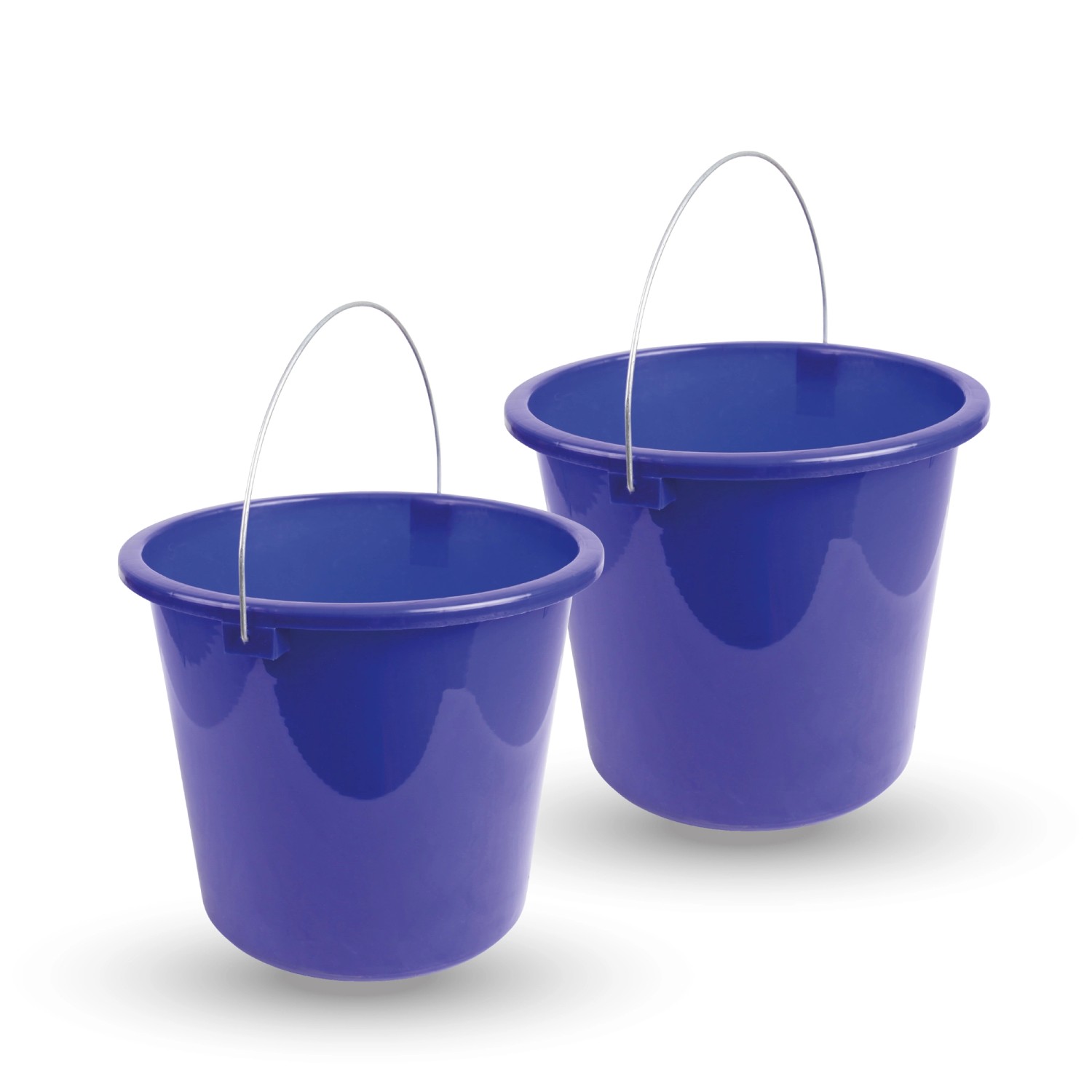 ProHome Eimer Inkl. Metallbügel Dunkelblau 5 Liter 2er Pack von ProHome