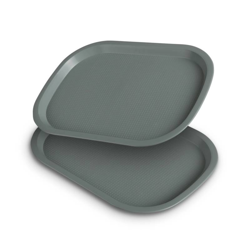 ProHome Kunststoff Tablett BPA Frei 377 x 277 cm Grün 2er Pack von ProHome