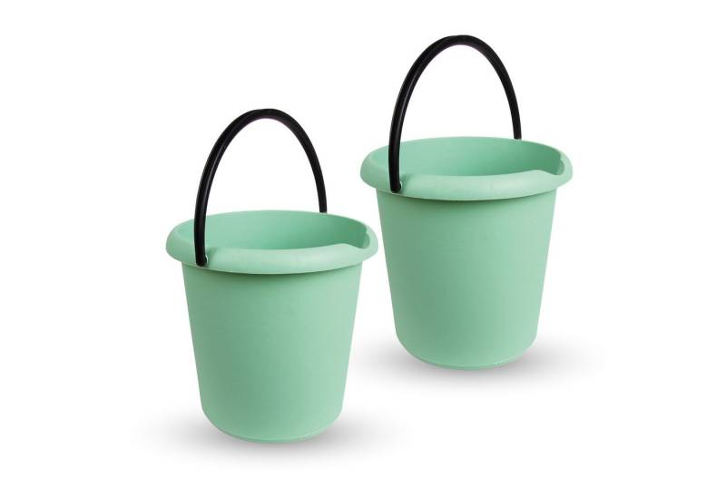 ProHome Putzeimer 5 Liter Eimer, (2-tlg), Haushaltseimer, vers. Farben, Kunststoffeimer, BPA-frei, Made in EU von ProHome