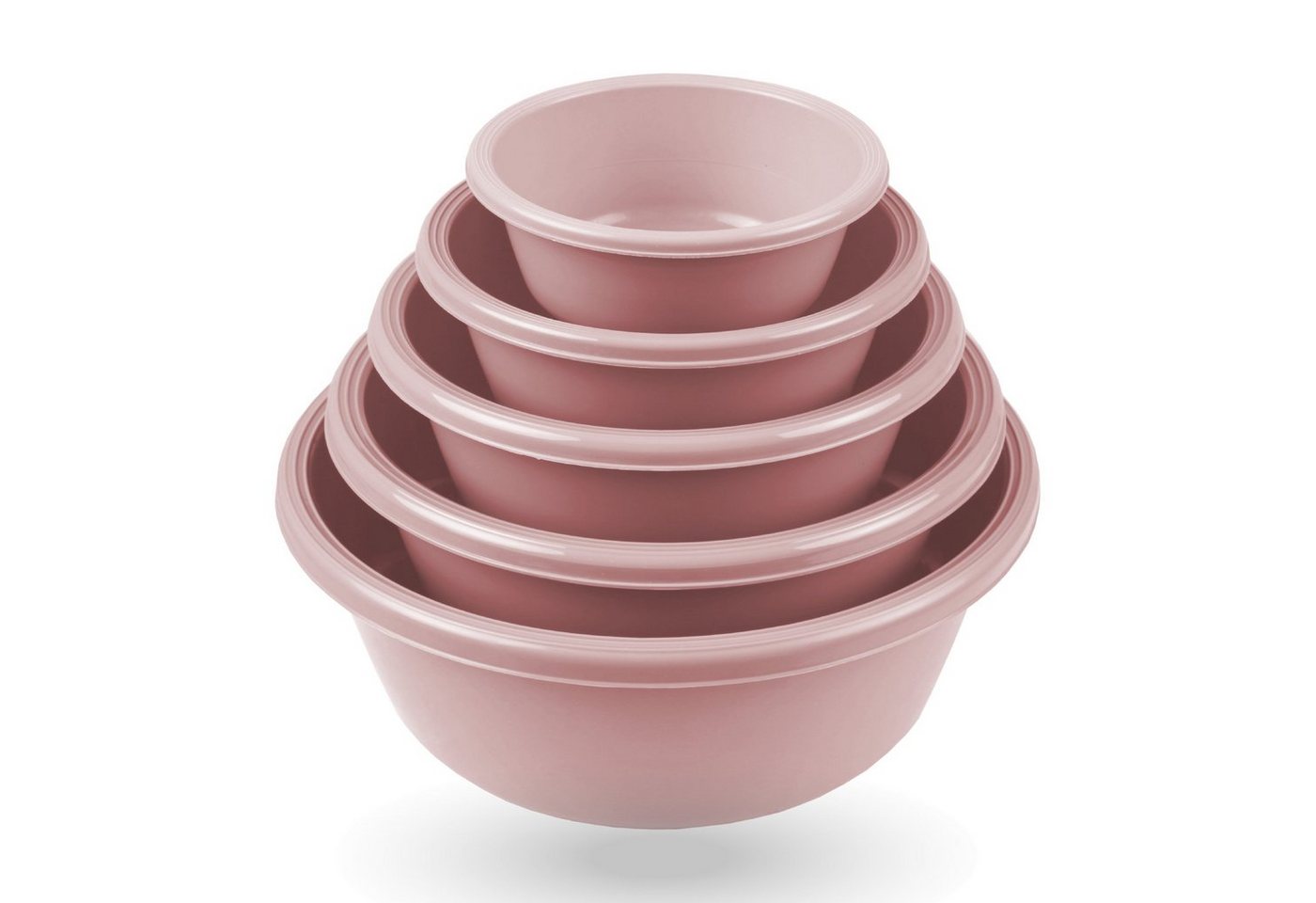 Pro Home Rührschüssel Servierschüssel (0,7L - 6L), Kunststoff, (10er Set, 10-tlg), Teigschüsseln Kunststoff Mixing Bowl Set Stapelbare Salatschüssel von Pro Home