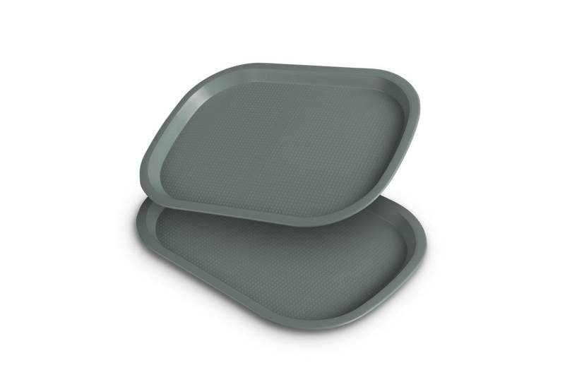 ProHome Tablett Küchentablett, BPA-Freier Kunststoff, (2-tlg., 37,7cm x 27,7cm), Kunststoff Serviertablett Spülmaschinenfest Bruchfest - Servierplatte von ProHome