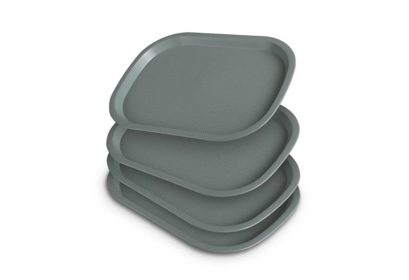 ProHome Tablett Küchentablett, BPA-Freier Kunststoff, (2-tlg., 37,7cm x 27,7cm), Kunststoff Serviertablett Spülmaschinenfest Bruchfest - Servierplatte von ProHome