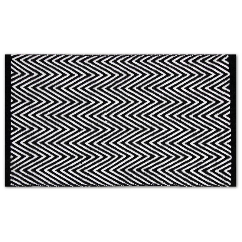 ProHome Teppiche Black & White 50 x 80 cm Zigzag von ProHome