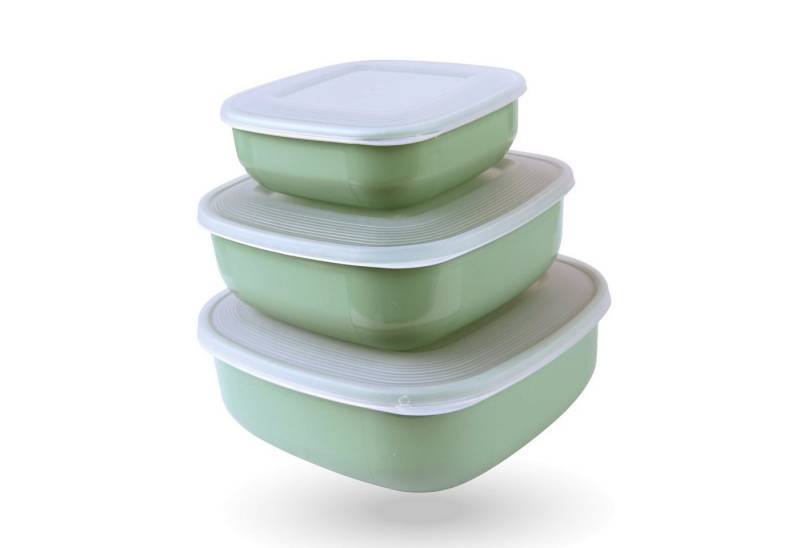 Pro Home Vorratsdose mit Deckel mehrteilig 0,5L/1,0L/1,5L, Kunststoff, (9-tlg., 3 x 3er Set), stapelbar, mikrowellengeeignet, spülmaschinenfest von Pro Home