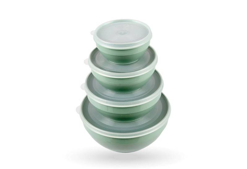 Pro Home Vorratsdose Stapelbare "rund", Kunststoff, (12-tlg., 3 x 4er Set), Frischhaltedosen mit Deckel, Meal Prep Boxen, Aufbewahrungsbox von Pro Home
