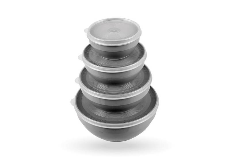 Pro Home Vorratsdose mit Deckel Set 0,5L/1,0L/1,5L/2,5L, Kunststoff, (8-tlg., 2 x 4er Set), mikrowellen & spülmaschinengeeignet, lebensmittelecht, gefriertauglich von Pro Home