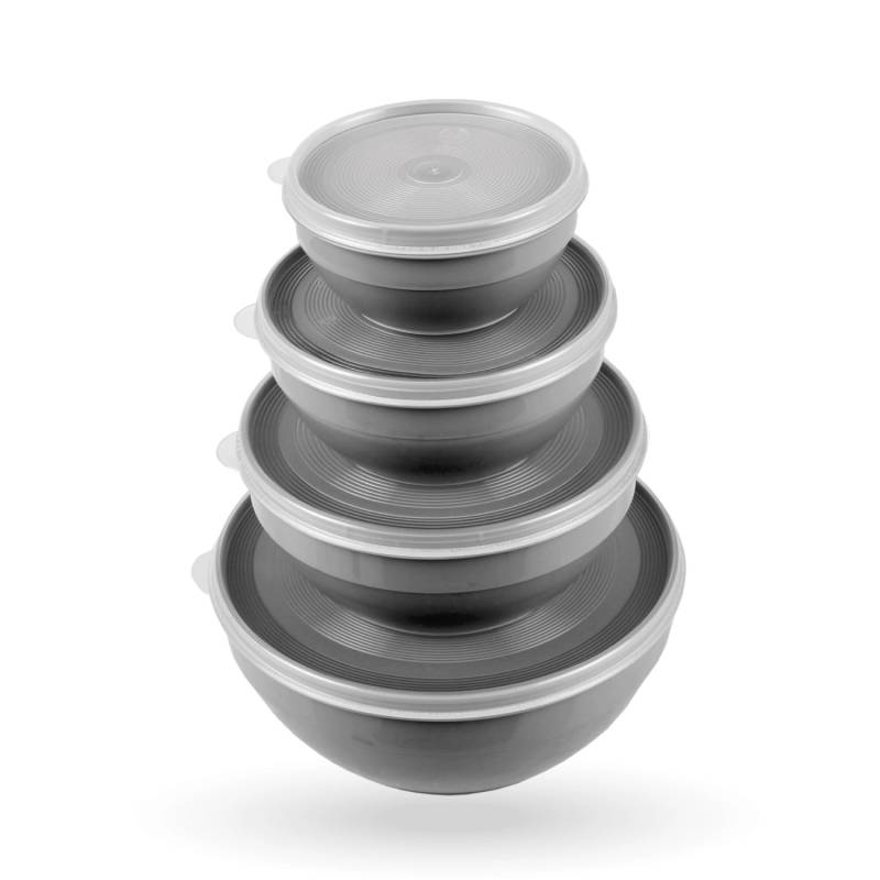 ProHome Vorratsdosen 4er Set Rund Grau von ProHome