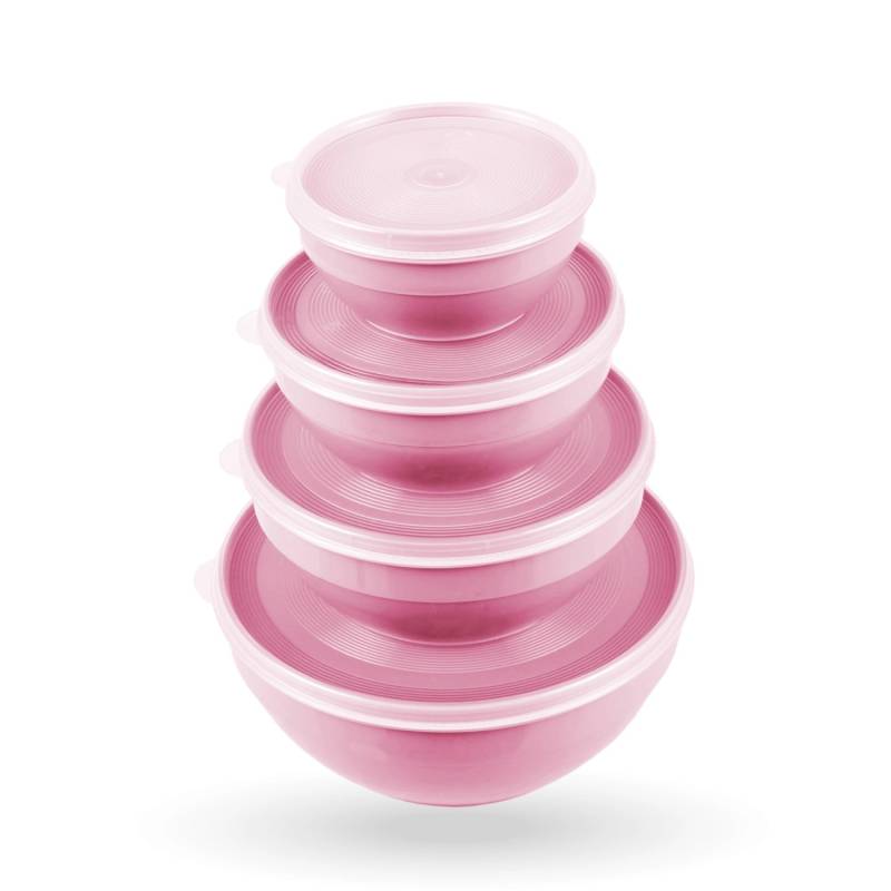 ProHome Vorratsdosen 4er Set Rund Rosa von ProHome
