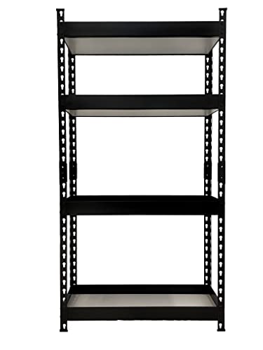 ProLiving Schwerlastregal Steckregal Metallregal Werkstattregal Kellerregal schwarz Verschiedene Größen 875kg belastbar schwarz (137x71x30 cm) von ProLiving