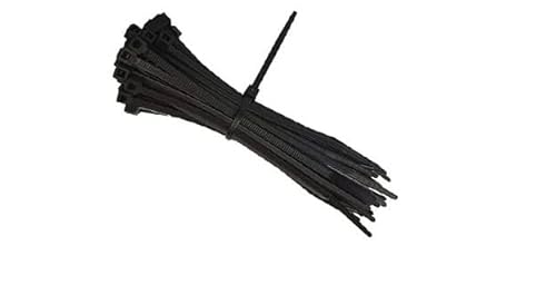Kabelbinder aus Nylon, 7,2 x 250 mm, Schwarz, 100 Stück von ProPart
