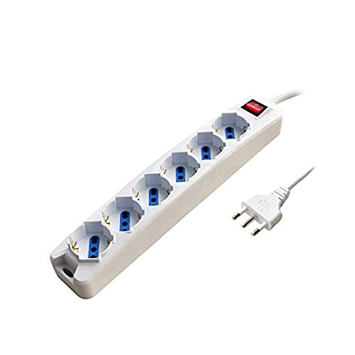 Mehrfachsteckdose 6pos zweipolig/Schuko-Stecker 16 A + intern 3 m von ProPart