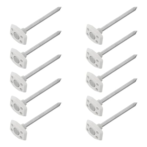 10 x Heringe für Bodenplane Zeltteppich Camping Zelthering 10 cm Befestigung Silber von ProPlus