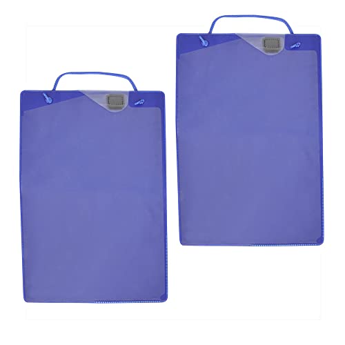20 Robuste Werkstattauftragstaschen DIN A4 blau 2x 10er Pack Auftragsmappen Kfz mit Schlüsselfach und Haltekordel von ProPlus