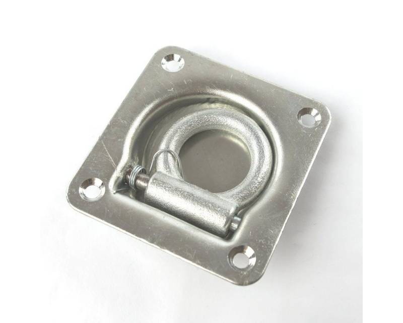 ProPlus Öse ca. 100 x 95 mm Zurrmulde mit Metallring für bis zu 800 kg Zurrpunkt (1-St), inkl. Klappfeder von ProPlus