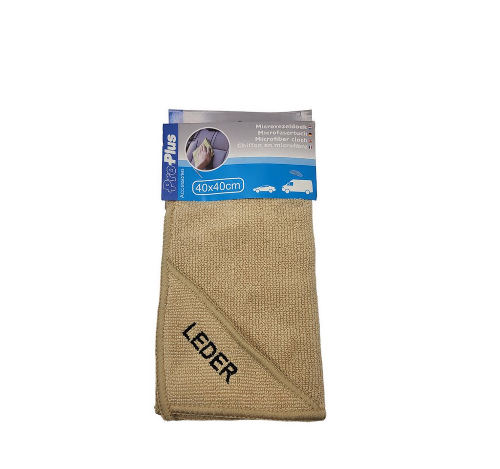 ProPlus Reinigungsbürsten-Set Microfasertuch für die Lederpflege 40x40cm von ProPlus