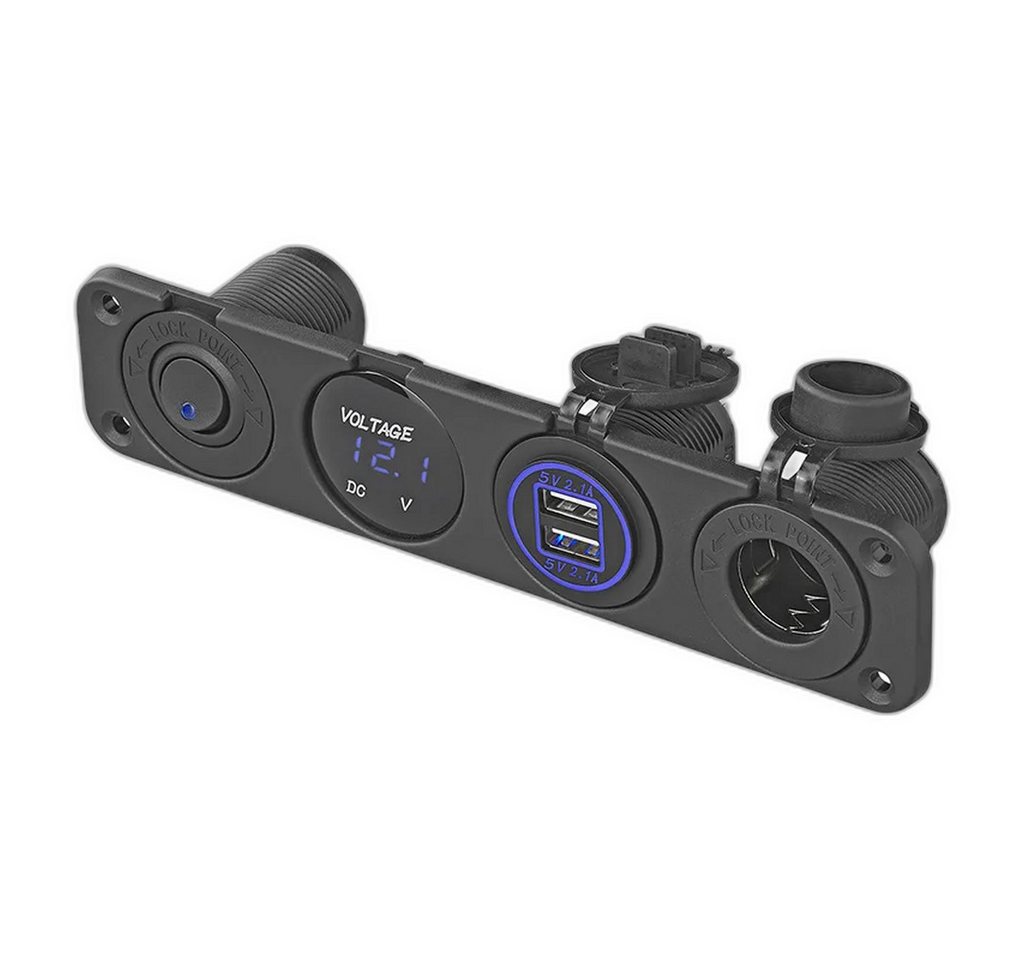ProPlus Steckdose Auto-USB-Ladegerät: DIN-Buchse + Voltmeter + USB-Anschluss 2x Typ A ProPlus Steckdose Auto-USB-Ladegerät: DIN-Buchse + Voltmeter + USB-Anschluss 2x Typ A von ProPlus