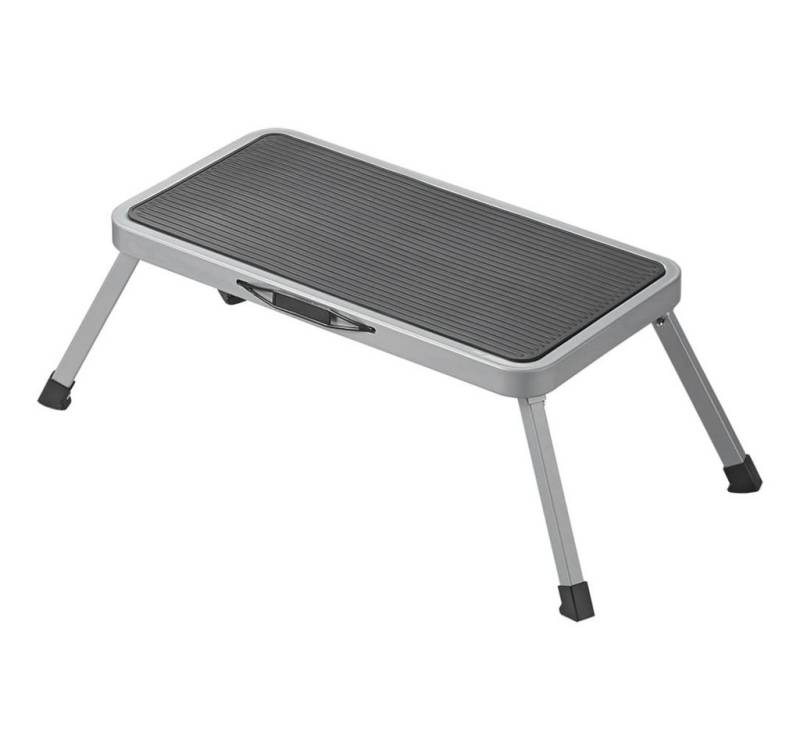 ProPlus Tritthocker Tritthocker mit 1 Stufe Klappbar 150 kg XL Metall (1 St) von ProPlus