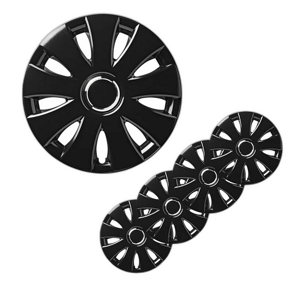 ProPlus Zubehör-Set Radblenden-Set Aura schwarz 15 Zoll 4 Stück im Displaykarton von ProPlus