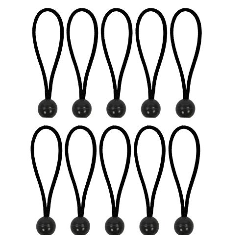 ProPlus elastischer Zeltspanner mit Kugel 15 cm schwarz 10 Stück von ProPlus