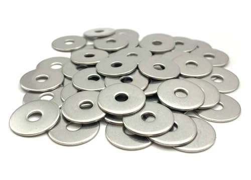 ProRaje Unterlegscheiben aus Metall, M3, Edelstahl, Außendurchmesser: 12 mm | Flache Unterlegscheibe M3 x 12 mm | Edelstahl A2 (V2A/304) Norm NFE 25514 L | Holz/Metall/Muttern/Schrauben/etc: 50 Stück von ProRaje