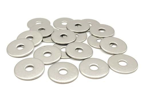 ProRaje Unterlegscheiben aus Metall M6 Edelstahl Ø außen 24 mm | flache Unterlegscheibe extra breit M6 x 24 mm | Edelstahl A2 (V2A/304) Norm NFE 25513 LL | Holz/Metall/Muttern/Schrauben/etc: 20 Stück von ProRaje