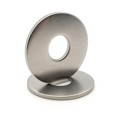 Unterlegscheiben aus Edelstahl: M8 x 30 mm – Stärke 1,5 mm | Flache Unterlegscheibe M8 x 30 mm | Edelstahl A2 (V2A / AISI 304) Norm NFE 25514 LL | für Schrauben, Muttern, Bolzen: 50 Stück ProRaje von ProRaje