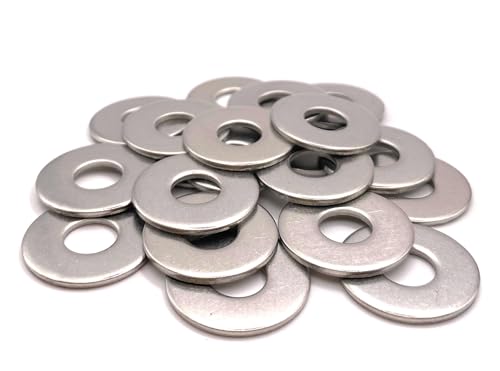 Unterlegscheiben aus Metall, M12, Edelstahl, Außendurchmesser 32 mm | Flache Unterlegscheibe breit M12 x 32 mm | Edelstahl A2 (V2A/304) Norm NFE 25514 L | Holz/Metall/Muttern/Schrauben/etc: 20 Stück von ProRaje