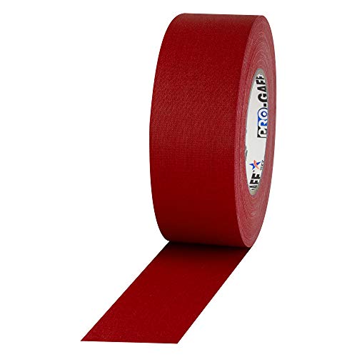 ProTapes 840178015914 Pro Gaff Premium Reinigungstuch matt Gaffers Tape mit Gummi Kleber, 11 Mil Dick, 55 YD. Länge, 5,1 cm Breite, Rot von ProTapes