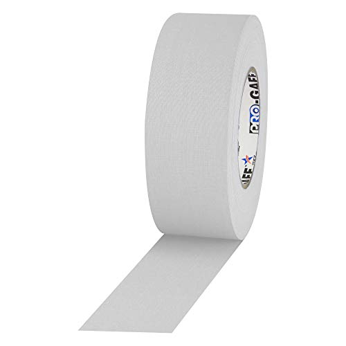 ProTapes 840178015976 Pro Gaff Premium Gewebeband, matt, mit Gummi-Klebstoff, 11 mm Dick, 50 m Länge, 5,1 cm Breite, weiß von ProTapes