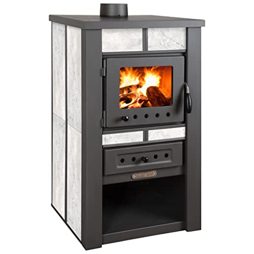 ProTermo Alpina Ceramic Weiß Kaminofen mit Schamottstein - 8 kW Heizleistung - 50 x 48 x 82 cm Holzofen mit Sichtfenster, Bauart 1 ProTermo Alpina Ceramic Weiß Kaminofen mit Schamottstein - 8 kW Heizleistung - 50 x 48 x 82 cm Holzofen mit Sichtfenster, Bauart 1 von ProTermo
