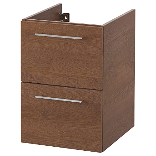 GODMORGON Waschtisch mit 2 Schubladen, 40x47x58 cm, braun gebeizte Esche Optik von ProTuning