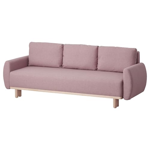 GRUNNARP 3-Sitzer Schlafsofa Gunnared hellbraun-rosa von ProTuning