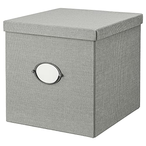 IKEA KVARNVIK Aufbewahrungsbox mit Deckel, 32x35x32cm, grau von IKEA