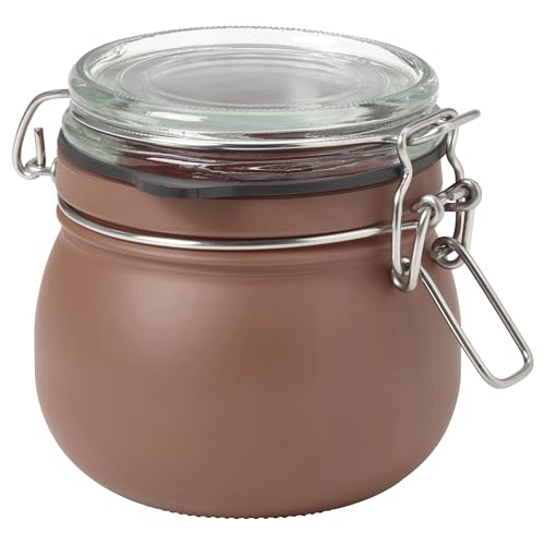 KORKEN Glas mit Deckel, braun-rot, 0,5 l von ProTuning