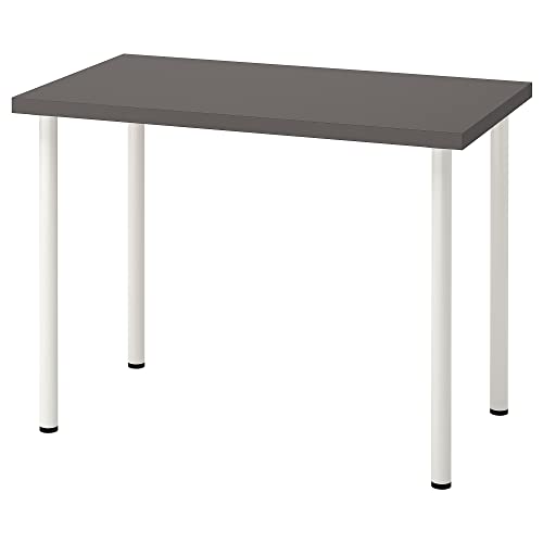 ProTuning ADILS/LINNMON Schreibtisch, 100 x 60 cm, dunkelgrau/weiß von ProTuning