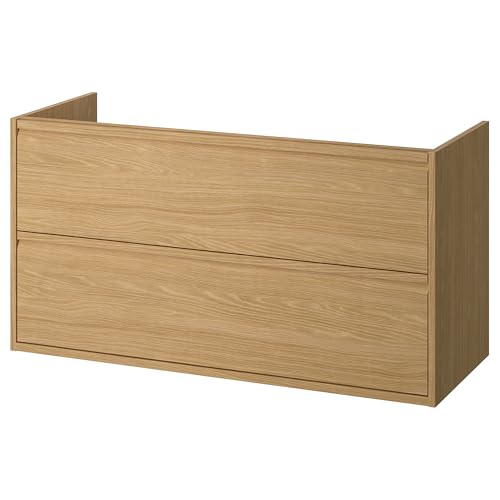ProTuning ÄNGSJÖN Waschtisch mit Schubladen, Eichenoptik, 120x48x63 cm von ProTuning