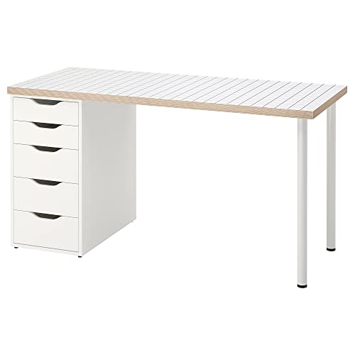 ProTuning ALEX/LAGKAPTEN Schreibtisch, 120x60cm, Weiß Anthrazit/Weiß von ProTuning