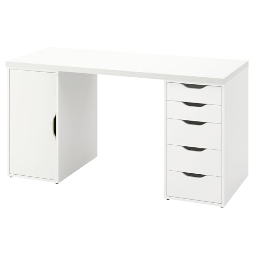 ProTuning ALEX/LAGKAPTEN Schreibtisch 140x60cm weiß von ProTuning
