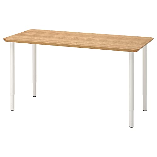 ProTuning ANFALLARE/OLOV Schreibtisch, 140x65 cm, Bambus/Weiß von ProTuning