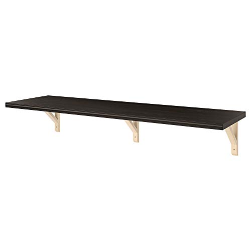 ProTuning BERGSHULT/SANDSHULT Wandregal 120x30 cm braun-schwarz Espe von ProTuning