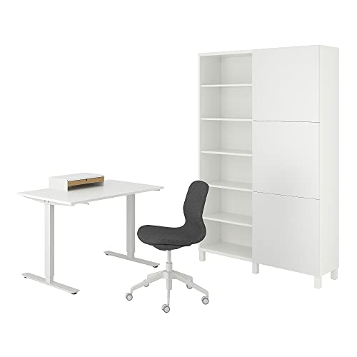 ProTuning BESTÅ/LAPPVIKEN/TROTTEN/LÅNGFJÄLL Schreibtisch- und Aufbewahrungskombination und Drehstuhl weiß/grau ProTuning BESTÅ/LAPPVIKEN/TROTTEN/LÅNGFJÄLL Schreibtisch- und Aufbewahrungskombination und Drehstuhl weiß/grau von ProTuning