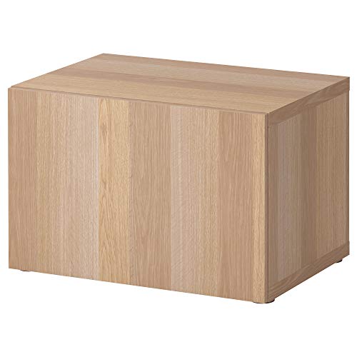 ProTuning BESTÅ Regal mit Tür, 60 x 42 x 38 cm, weiß gebeizte Eichenoptik / Lappviken weiß gebeizte Eichenoptik von ProTuning