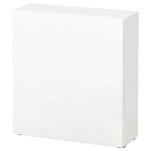 ProTuning BESTÅ Regal mit Tür, 60x22x64 cm, weiß/Laxviken weiß von ProTuning