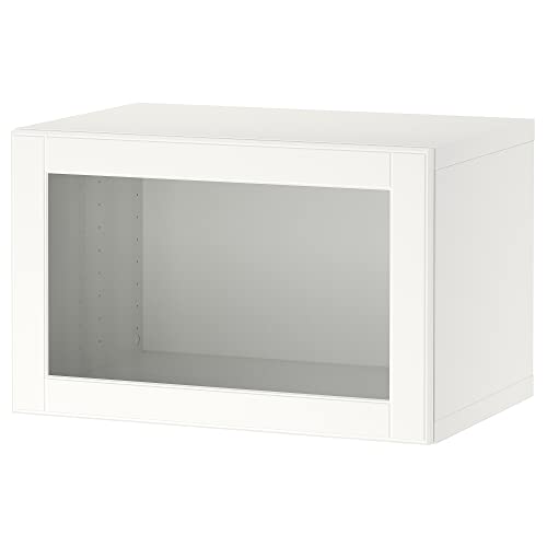 ProTuning BESTÅ Regal mit Tür, Weiß/Ostvik Weiß, 60x42x38cm von ProTuning